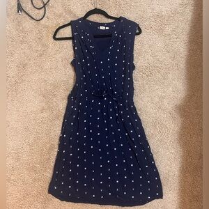 GAP Navy Blue Pattern Dress with Pockets
